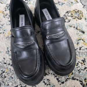 Steve Madden Black Loafers for Women